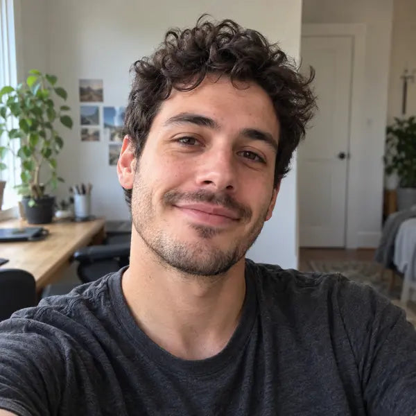 AI-generated portrait · Not a real customer